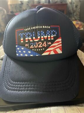 2024 Patriotic Navy Trucker Cap - Trump 2024